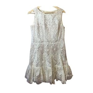 SUMMER FLORAL SLEEVELESS WHITE DRESS!!!